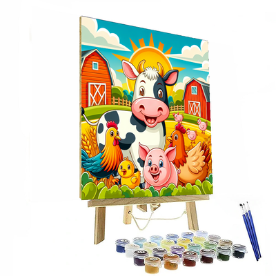 Joyful Farmyard Fun Paint By Numbers Kits