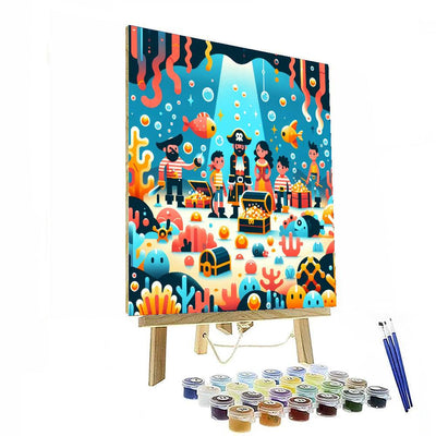 Underwater Pirate Cove Paint By Color