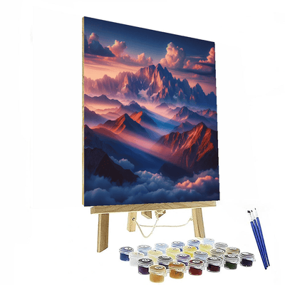 Inspiring Mountain Range Paint By Number