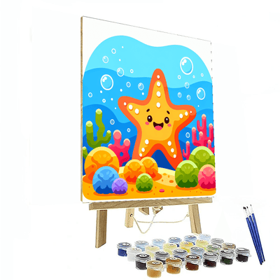 Underwater Wonders With Starfish Pals Paint By Number