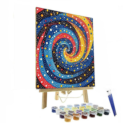 Yayoi Kusama Inspired Cosmic Dot Symphony  Paint By Number