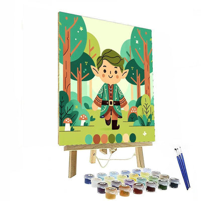 Enchanted Forest Elf DIY Paint By Numbers