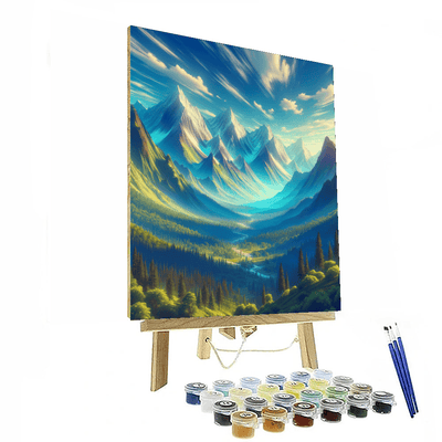 Idyllic Mountain Getaway Paint By Numbers Art