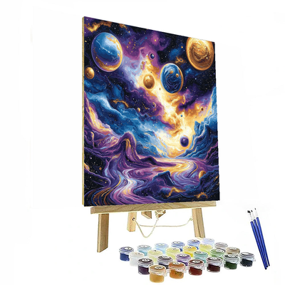 Salvador Dali Inspired The Cosmic Dance  Paint By Numbers Kits