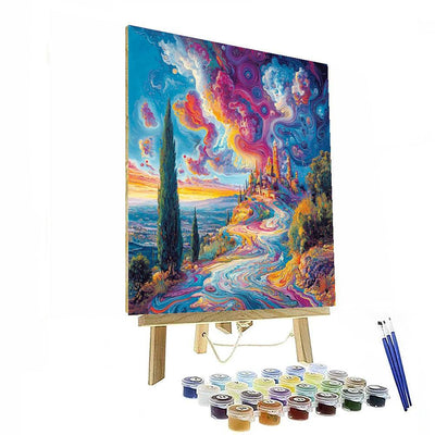 Salvador Dali Inspired Dali's Infinite Horizon  Numbered Painting Kits