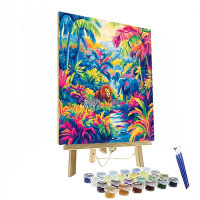 Franz Marc Inspired Golden Safari  Paint By Numbers Kits