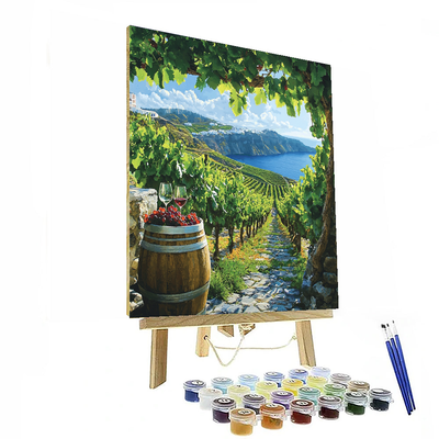 Santorini Wine Tours Paint By Numbers Kits