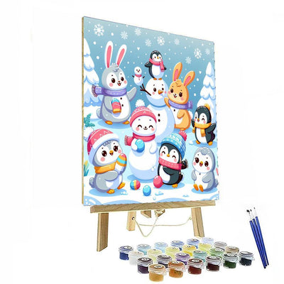 Frosty Winter Friends Paint By Numbers