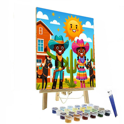 Wonderful Wild West Painting By Numbers Kit