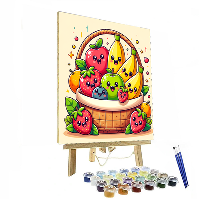 Funky Fruits DIY Paint By Numbers