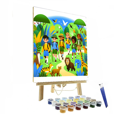 Wild Jungle Expedition DIY Paint By Numbers