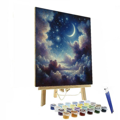 Twinkling Starry Night Paint By Color