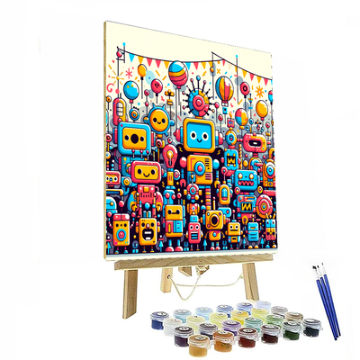 Fantastic Robot Parade Painting By Numbers Kit