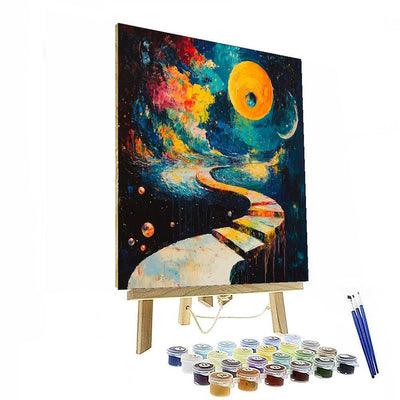 Salvador Dali Inspired Dali's Quantum Dreamscape  Numbered Painting Kits