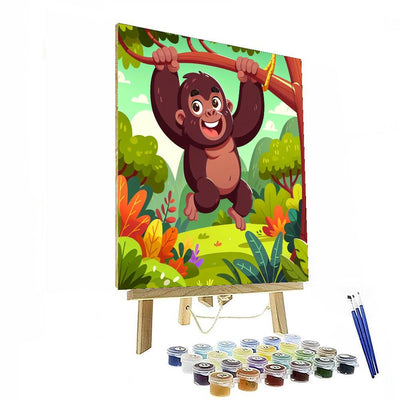 Giggly Gorilla DIY Paint By Numbers