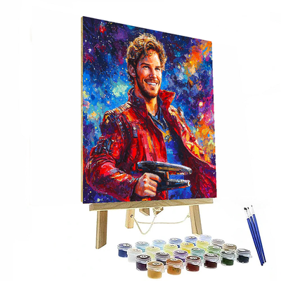 Chris Pratt: Unleashing The Adventure Of Star-lord Paint By Number