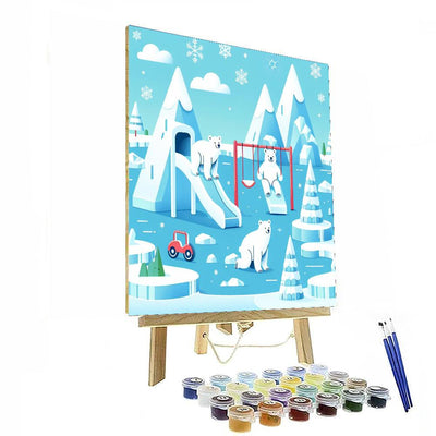 Polar Bear's Arctic Playground Paint By Color