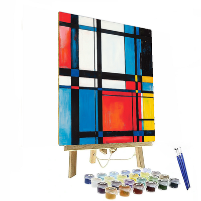 Piet Mondrian Inspired City Of Dreams  Numbered Painting Kits