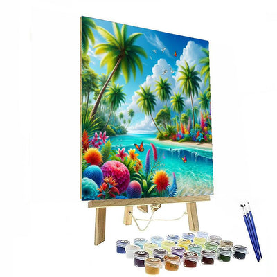 Vivid Tropical Paradise Paint By Numbers