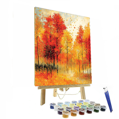 Pierre-Auguste Renoir Inspired Cascading Colors  Painting By Numbers Kit