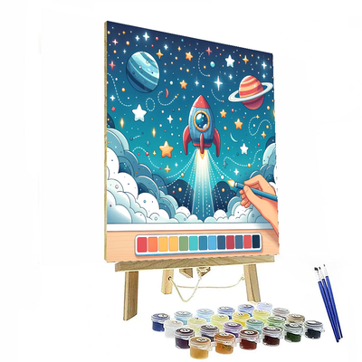 Starry Night Space Adventure Paint By Numbers Kits