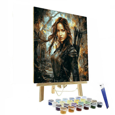 Jennifer Lawrence: Rising From The Flames Of Katniss Paint By Color