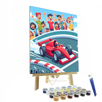 Dashing Race Car Numbered Painting Kits