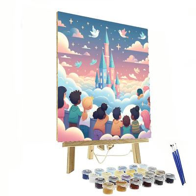 Cloud Castle Fantasy Painting By Numbers Kit