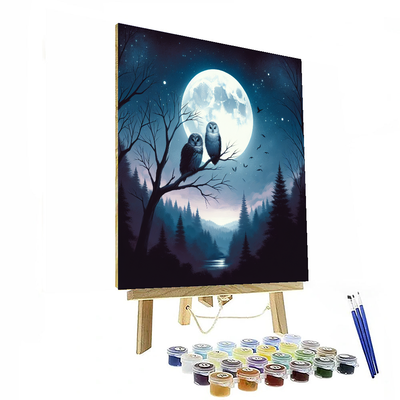 Mystical Moonlit Owls Paint By Number