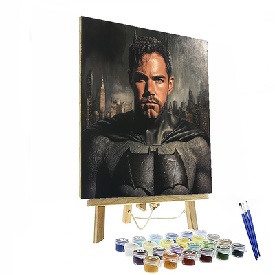 Ben Affleck: A Batman's Duality In A Hollywood Journey Painting Number Kit