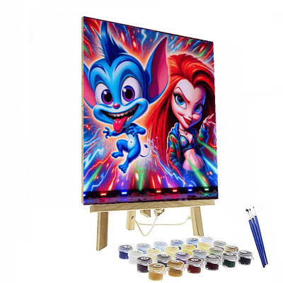 Stitch's Fun World Paint By Number