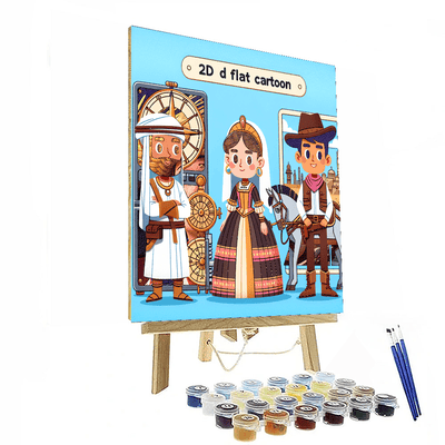 Time-travelling Explorers Painting By Numbers Kit