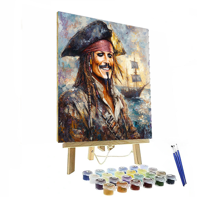 Johnny Depp: The Eccentric Genius Of Jack Sparrow Paint By Numbers Art