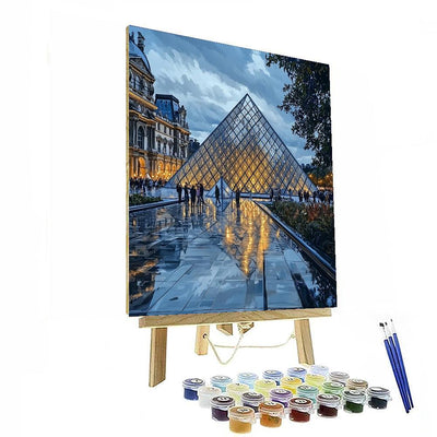 The Louvre Museum Pyramid Painting Number Kit