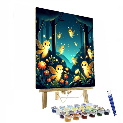 Festive Firefly Celebration DIY Paint By Numbers