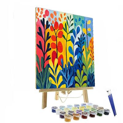 Henri Matisse Inspired Garden Of Patterns  Paint By Numbers Art