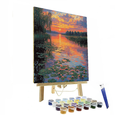 Monet Inspired Dreamy Reflections  Paint By Number