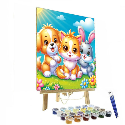 Adventure With Animal Friends DIY Paint By Numbers