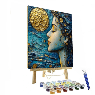 Gustav Klimt Inspired Aqua Mystique  Paint By Numbers Kits