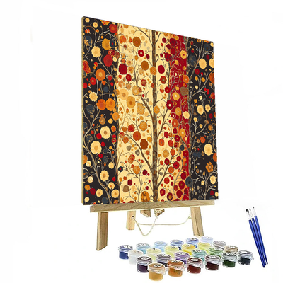 Klimt Inspired Seasonal Patterns  DIY Paint By Numbers