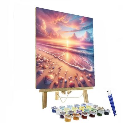 Serene Ocean Sunrise Numbered Painting Kits