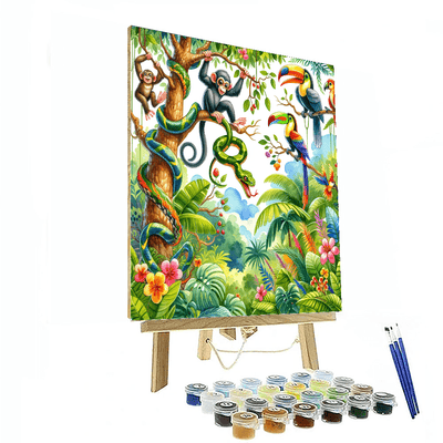 Jolly Jungle Adventure Paint By Numbers Kits