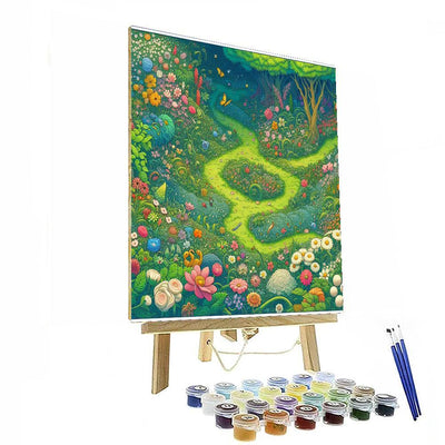 Adventures In A Secret Garden Painting By Numbers Kit