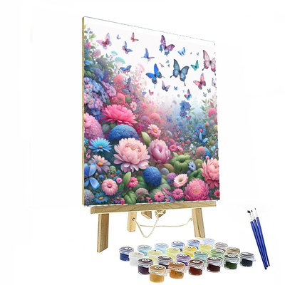 Butterfly Garden Fantasy Painting By Numbers Kit