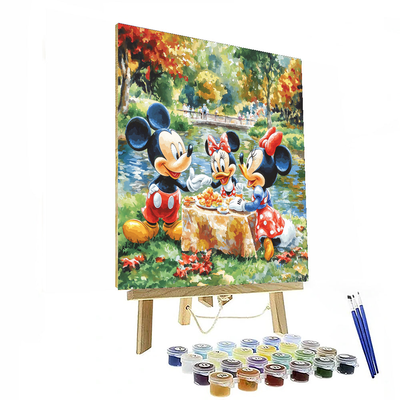 Mickey And Friends Picnic Day - Disney Inspired Paint By Numbers Kits