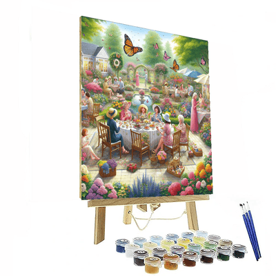 Sweet Garden Tea Party Paint By Number