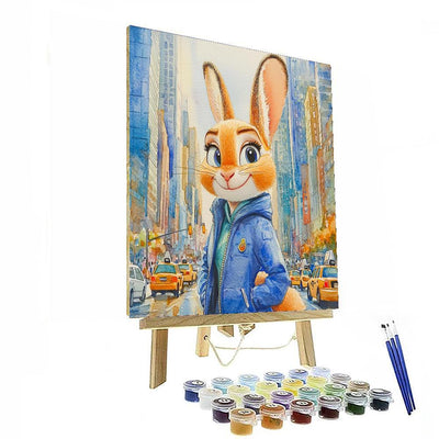 Zootopia City Safari With Judy Hopps - Disney Inspired DIY Paint By Numbers