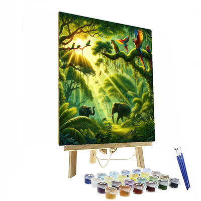 Sunlit Jungle Safari Paint By Numbers Kits