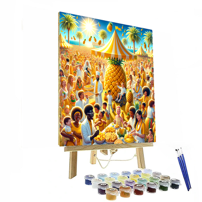 Pineapple Festival - Usa Painting By Numbers Kit