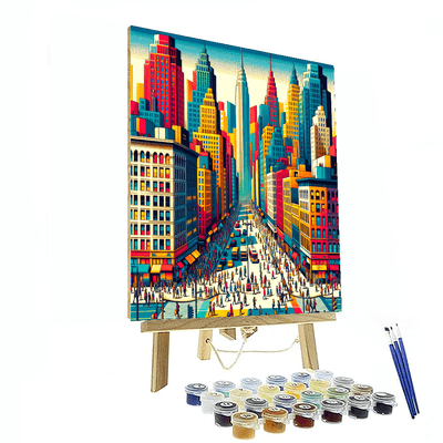 Dynamic Cityscape Adventure Paint By Numbers Art